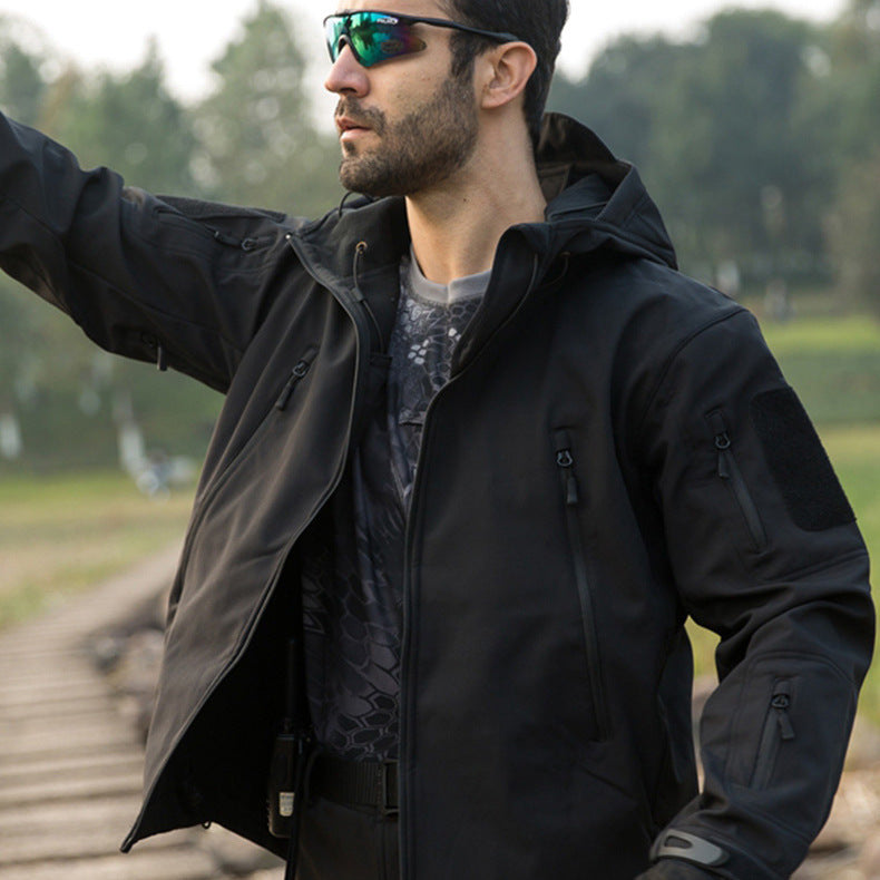 Eric | Veste Soft Shell avec casquette hommes