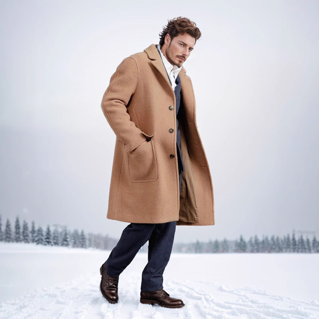 Elijah | Trench-coat d'hiver en laine pour hommes