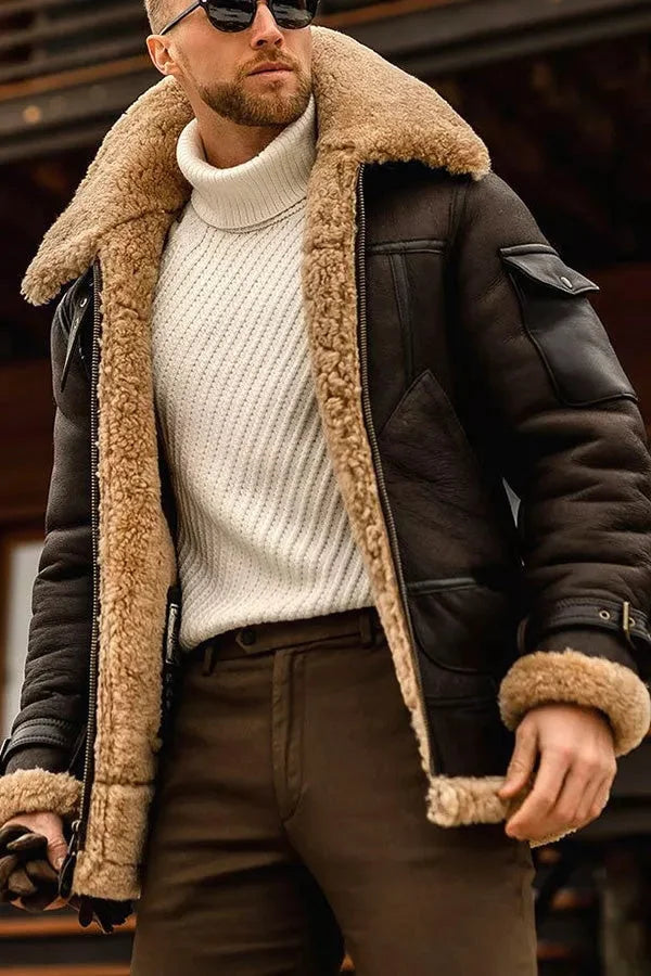 Ølmer | Veste en cuir pour homme avec finition de luxe