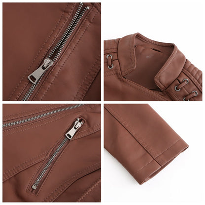 Anvøria | Veste en cuir avec détails élégants pour femmes