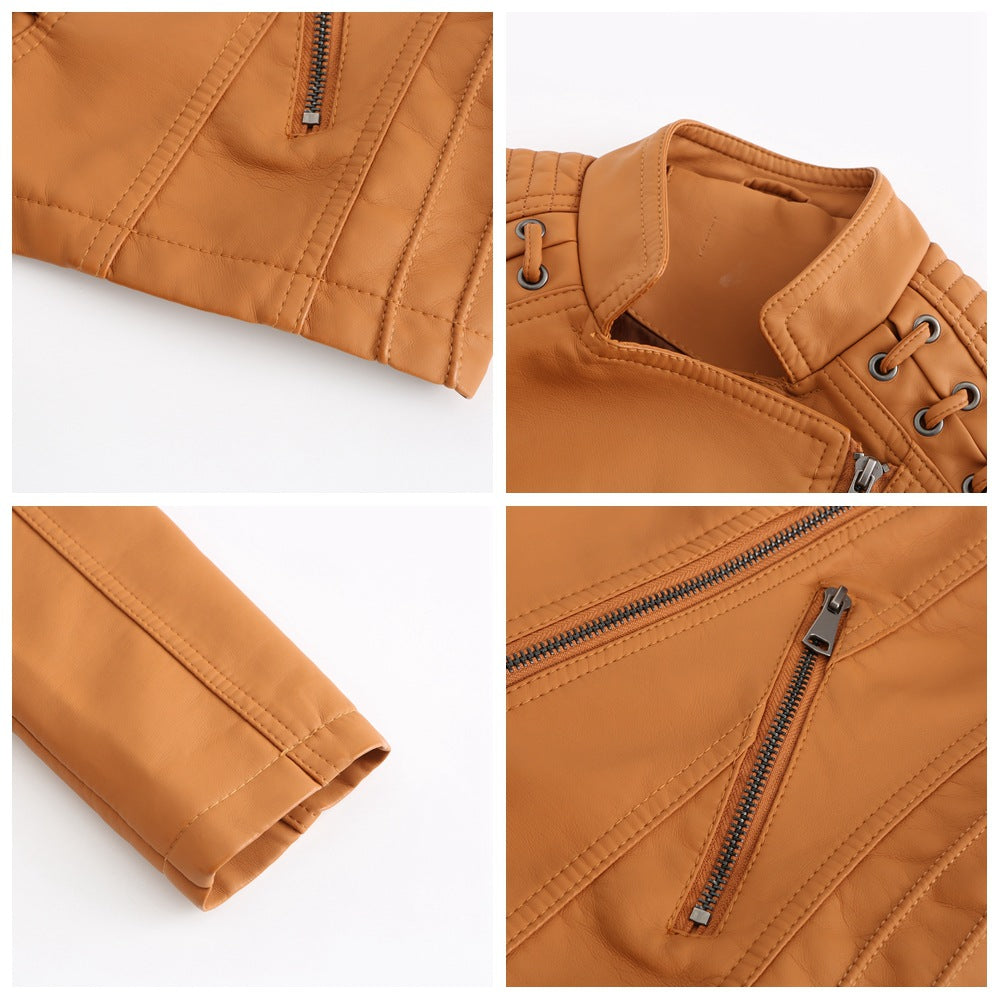 Anvøria | Veste en cuir avec détails élégants pour femmes