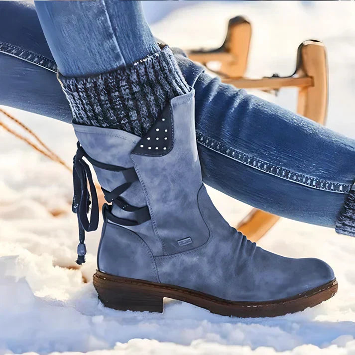 Øttie | Bottes mi-hautes en simili-cuir pour femmes