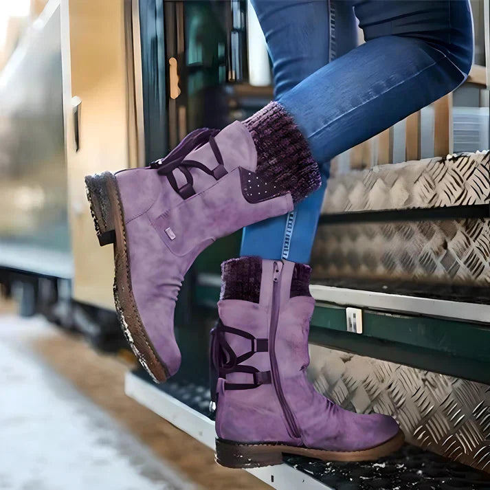 Øttie | Bottes mi-hautes en simili-cuir pour femmes