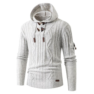 Manuel | Sweat à capuche slim avec motif pour hommes