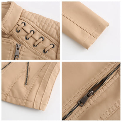 Anvøria | Veste en cuir avec détails élégants pour femmes