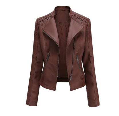 Anvøria | Veste en cuir avec détails élégants pour femmes