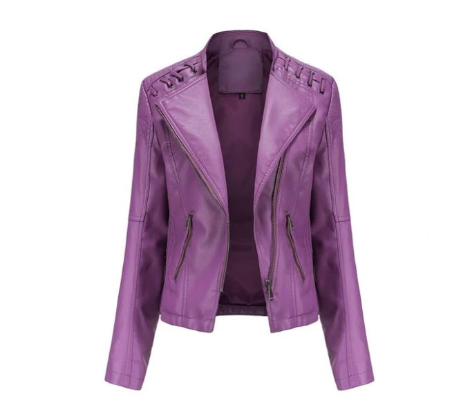 Anvøria | Veste en cuir avec détails élégants pour femmes