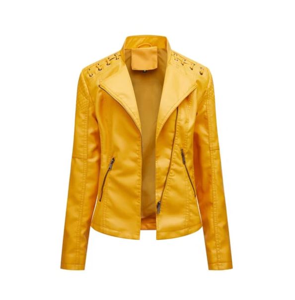 Anvøria | Veste en cuir avec détails élégants pour femmes